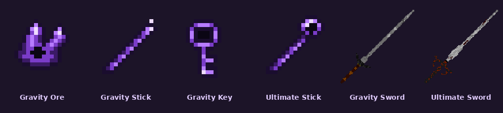 The gravity items