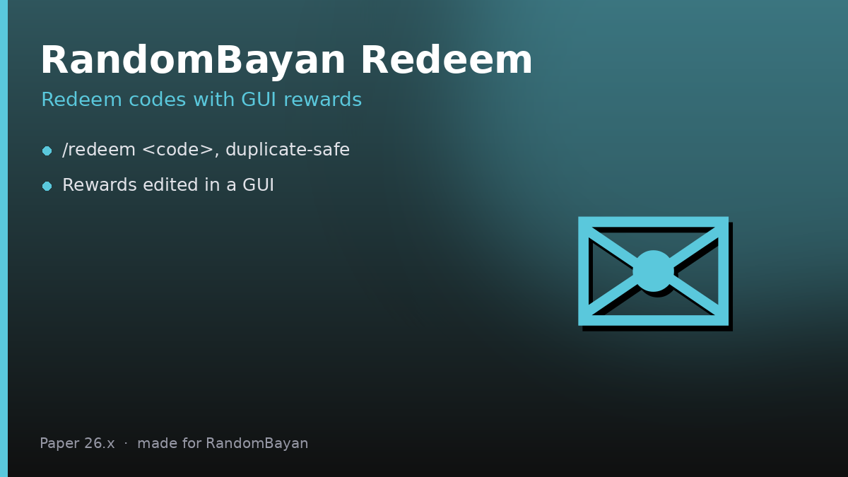 RandomBayan Redeem card