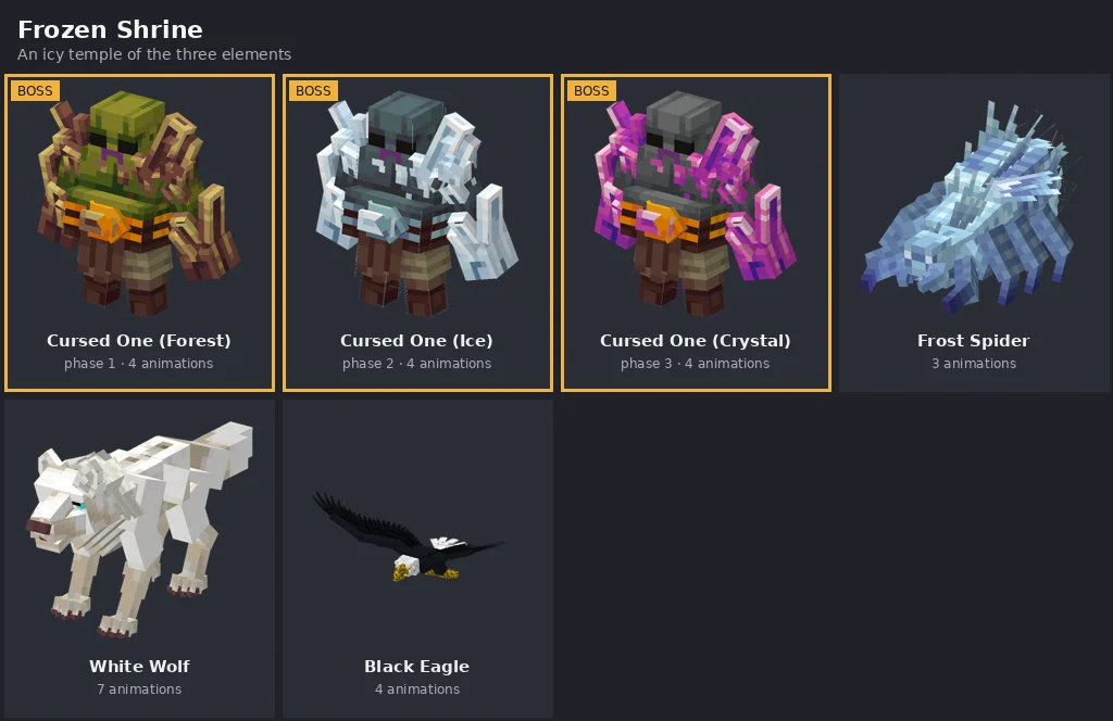 Frozen Shrine rift monsters