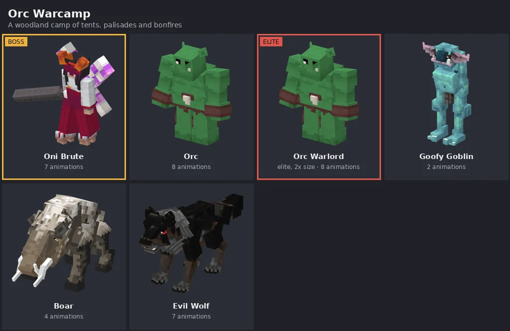 The Orc Warcamp rift and its monsters