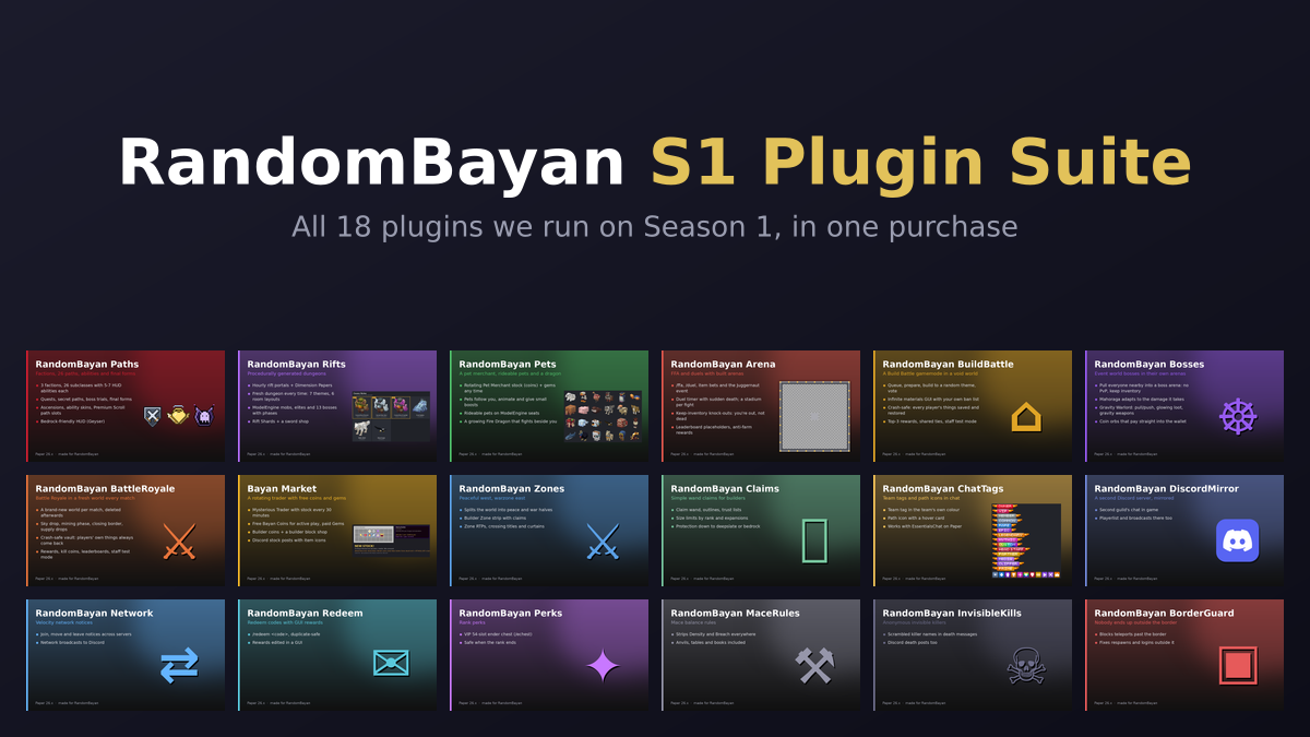 Every plugin in the S1 Plugin Suite